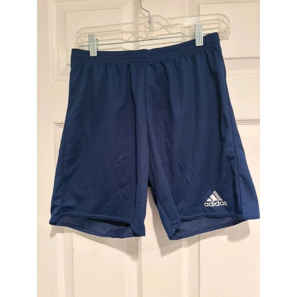 Adidas AeroReady Mens Navy Athletic Gym Training Soccer Shorts AJ5883 M